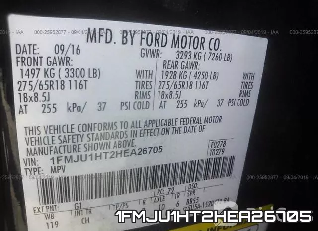 1FMJU1HT2HEA26705 фото 10