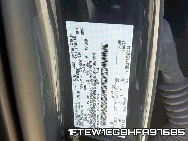 1FTEW1CG8HFA97685 фото 2