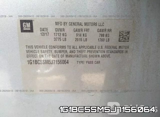 1G1BC5SM5J7156064 фото 10