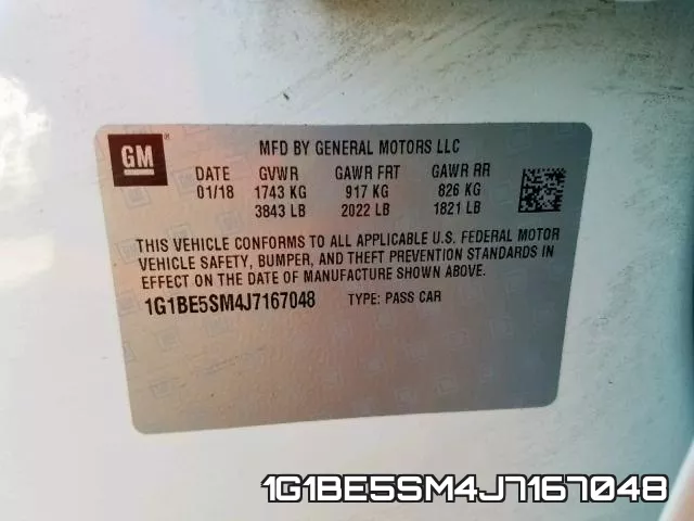 1G1BE5SM4J7167048 фото 2