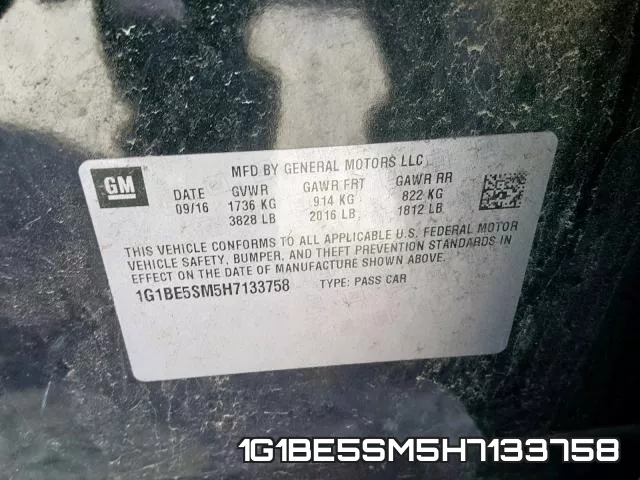 1G1BE5SM5H7133758 фото 2
