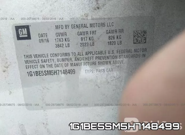 1G1BE5SM5H7148499 фото 10