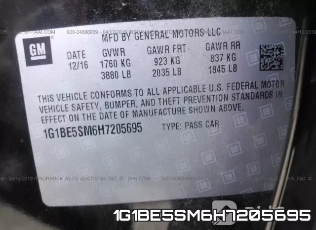 1G1BE5SM6H7205695 фото 10