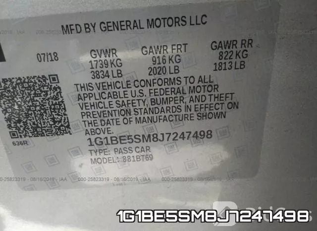 1G1BE5SM8J7247498 фото 9