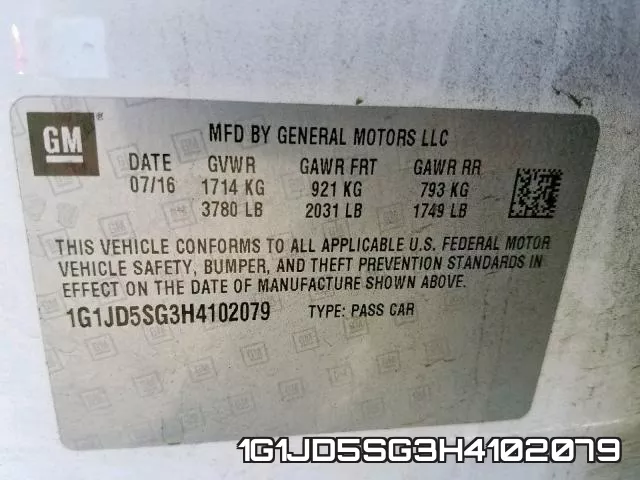 1G1JD5SG3H4102079 фото 2