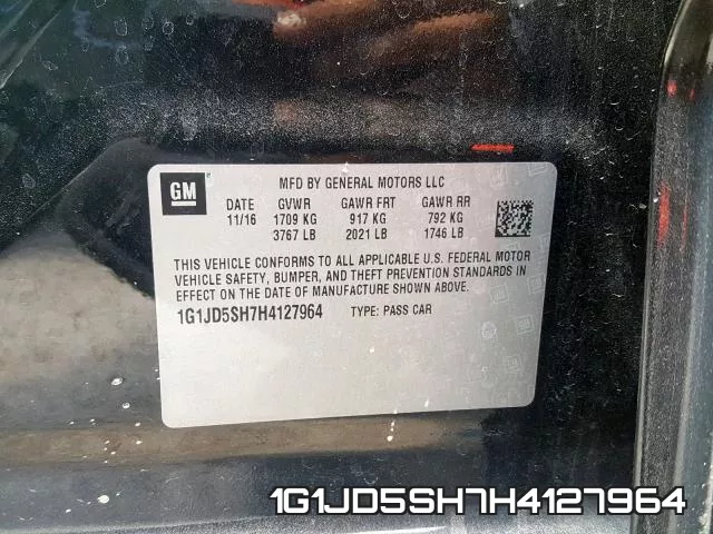 1G1JD5SH7H4127964 фото 2