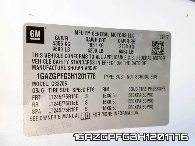 1GAZGPFG3H1201776 фото 2