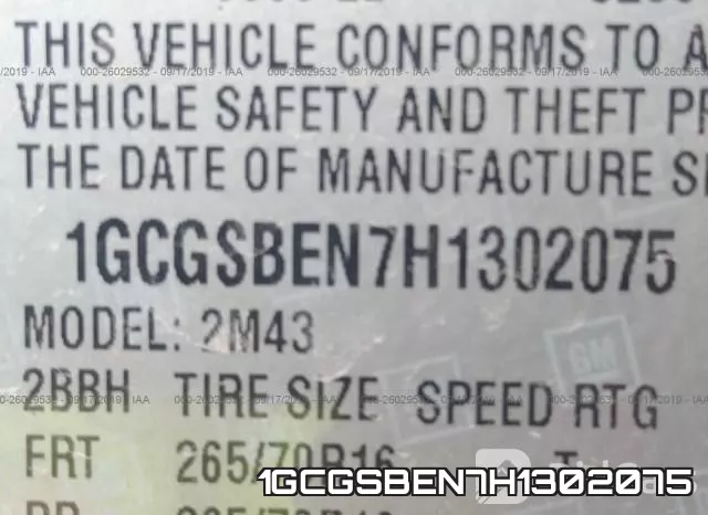 1GCGSBEN7H1302075 фото 10