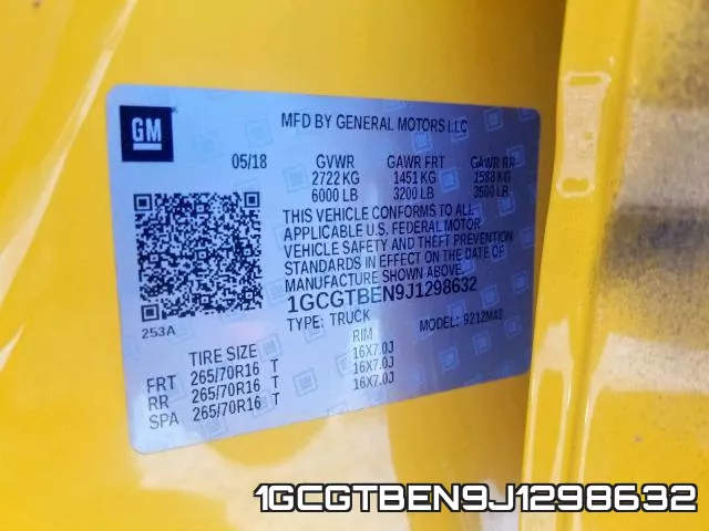 1GCGTBEN9J1298632 фото 2