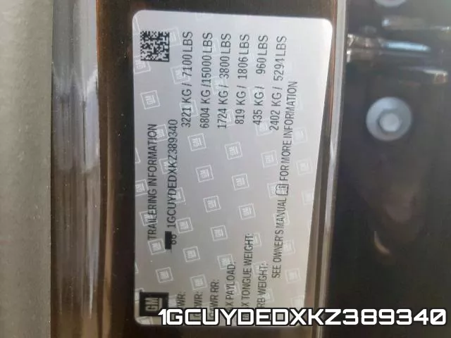 1GCUYDEDXKZ389340 фото 2