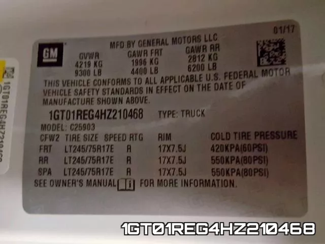 1GT01REG4HZ210468 фото 2