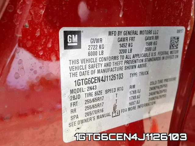 1GTG6CEN4J1126103 фото 2