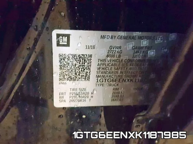1GTG6EENXK1187985 фото 2