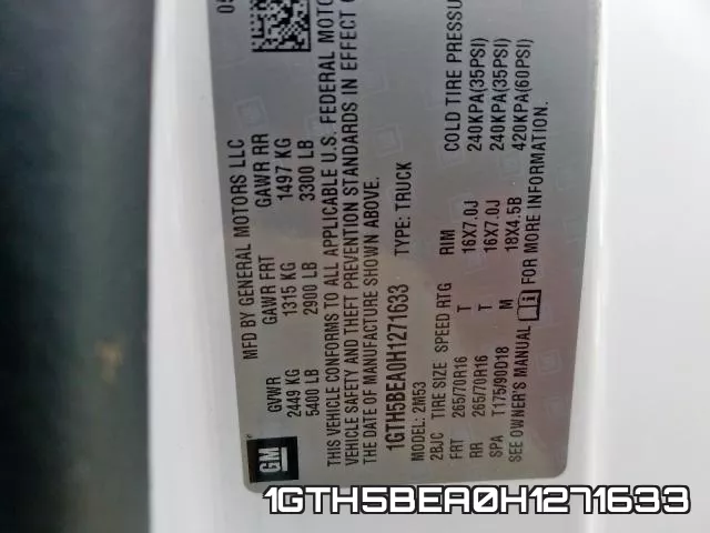 1GTH5BEA0H1271633 фото 2