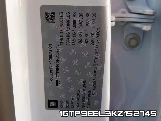 1GTP9EEL3KZ152745 фото 2