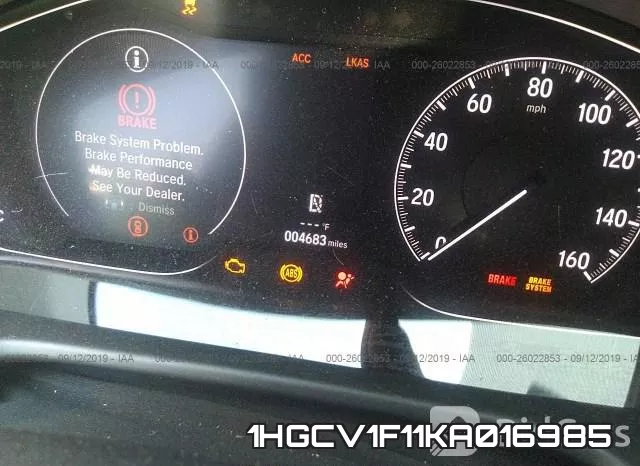 1HGCV1F11KA016985 фото 8