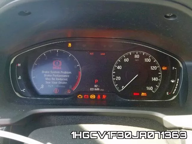 1HGCV1F30JA071363 фото 9