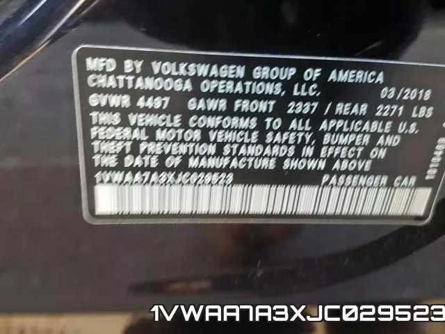 1VWAA7A3XJC029523 фото 2