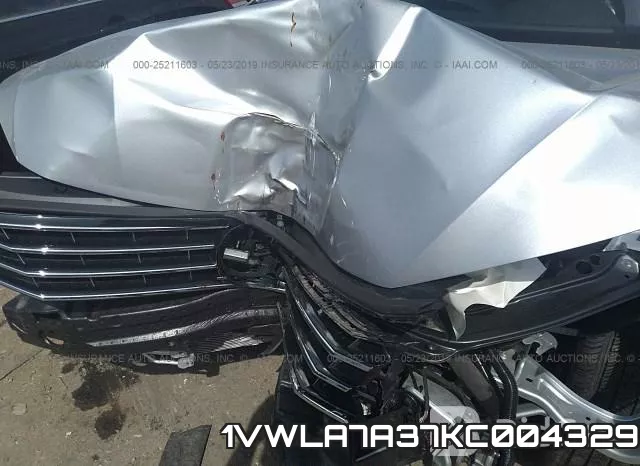 1VWLA7A37KC004329 фото 2