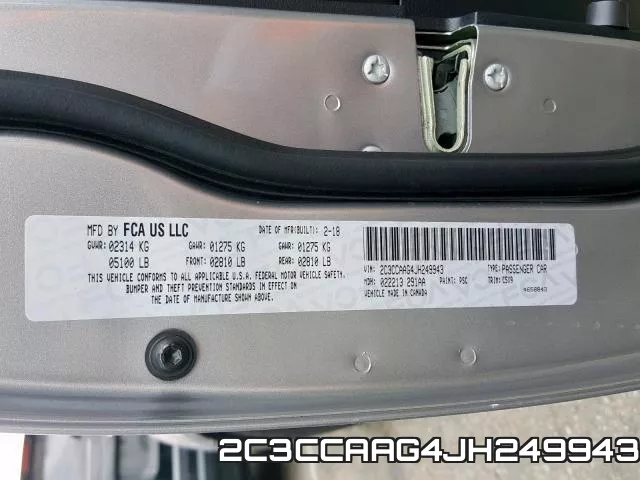 2C3CCAAG4JH249943 фото 2