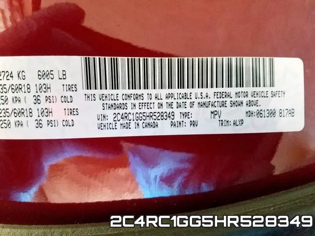 2C4RC1GG5HR528349 фото 2