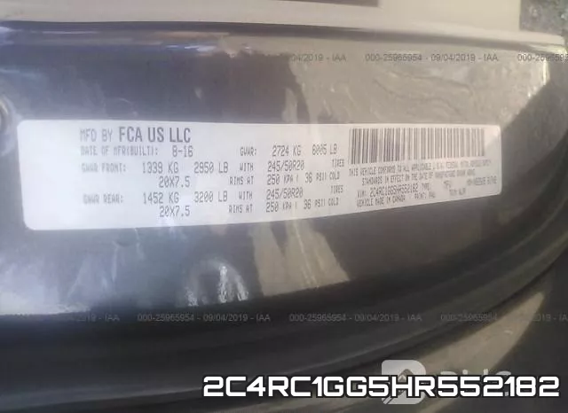2C4RC1GG5HR552182 фото 10