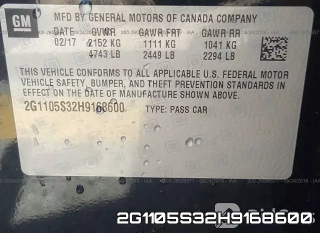 2G1105S32H9168600 фото 10