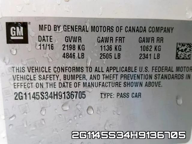 2G1145S34H9136705 фото 2