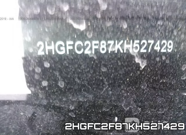 2HGFC2F87KH527429 фото 10