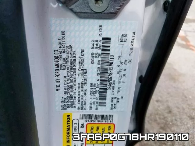 3FA6P0G78HR190110 фото 2