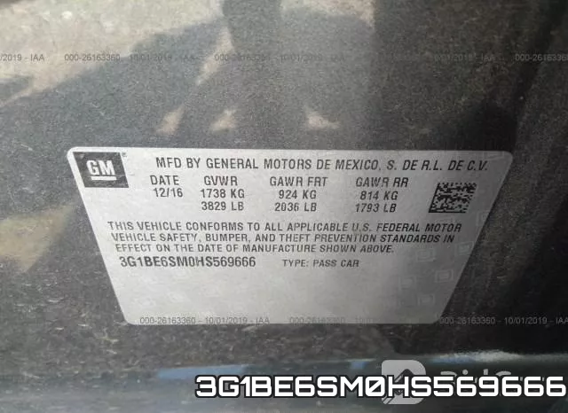 3G1BE6SM0HS569666 фото 10