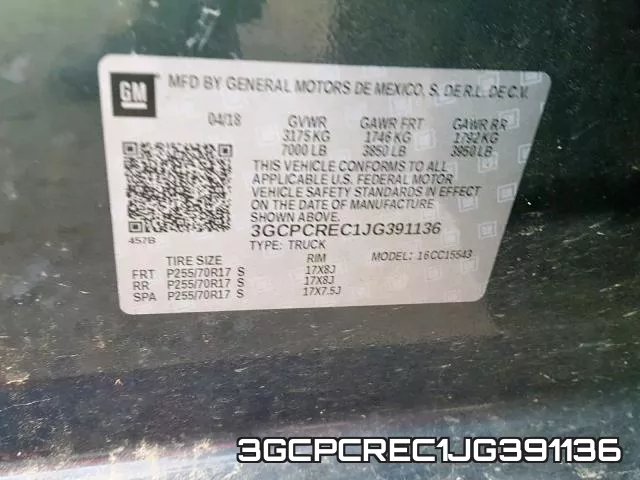 3GCPCREC1JG391136 фото 2
