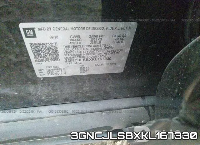 3GNCJLSBXKL167330 фото 10