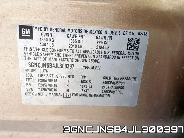 3GNCJNSB4JL300397 фото 2