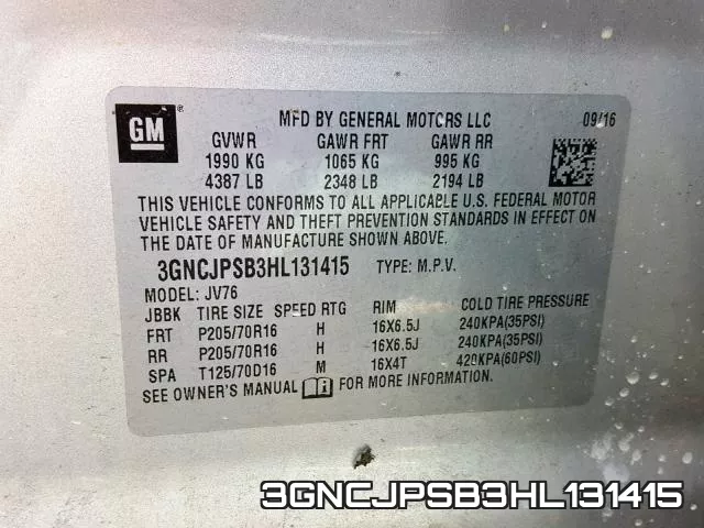 3GNCJPSB3HL131415 фото 2