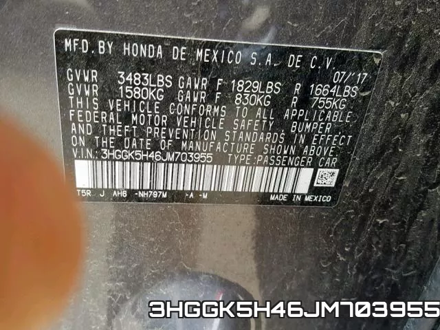 3HGGK5H46JM703955 фото 2