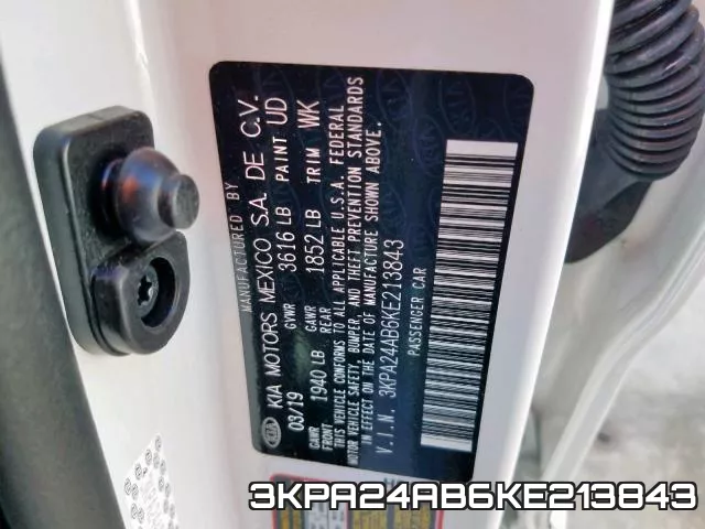 3KPA24AB6KE213843 фото 2