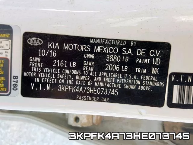 3KPFK4A73HE073745 фото 2
