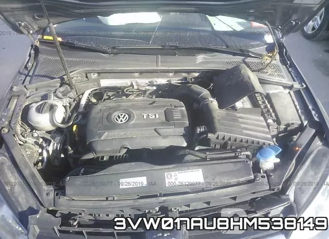 3VW017AU8HM538149 фото 2