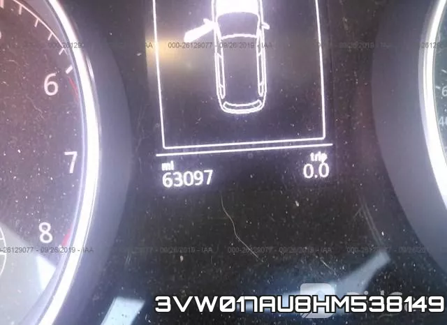 3VW017AU8HM538149 фото 8