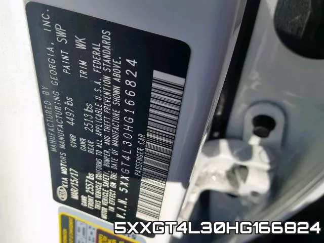 5XXGT4L30HG166824 фото 2