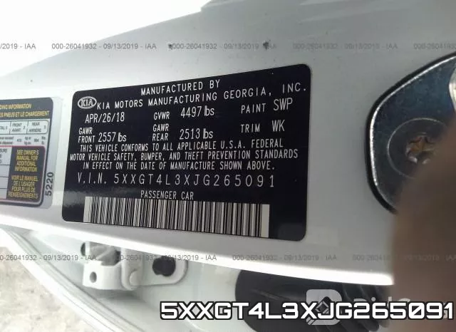 5XXGT4L3XJG265091 фото 10