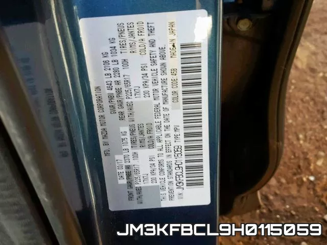 JM3KFBCL9H0115059 фото 2