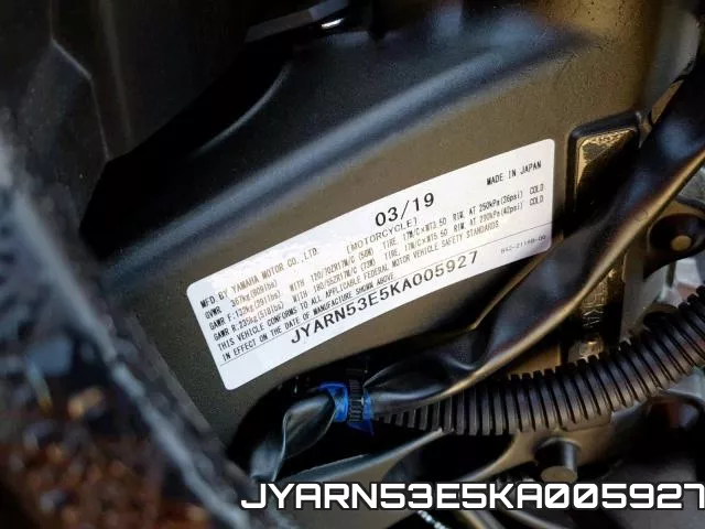 JYARN53E5KA005927 фото 2
