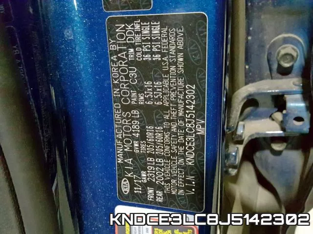 KNDCE3LC8J5142302 фото 2