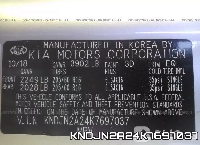 KNDJN2A24K7697037 фото 10