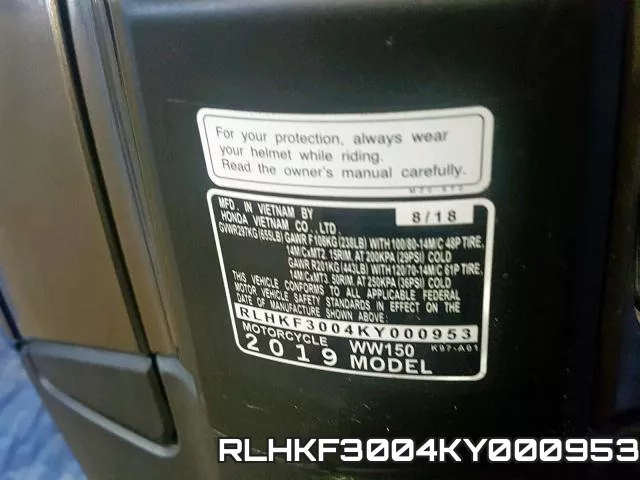 RLHKF3004KY000953 фото 2