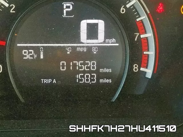 SHHFK7H27HU411510 фото 9