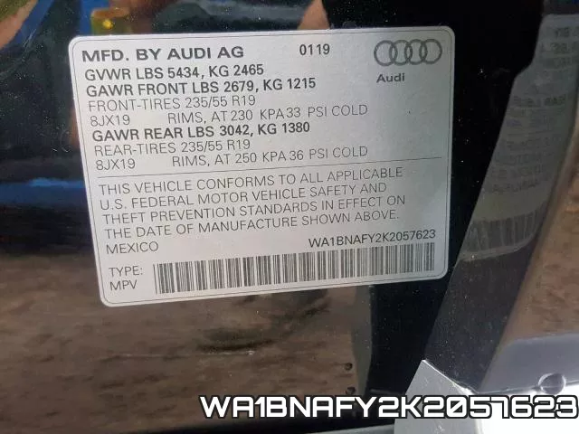 WA1BNAFY2K2057623 фото 2