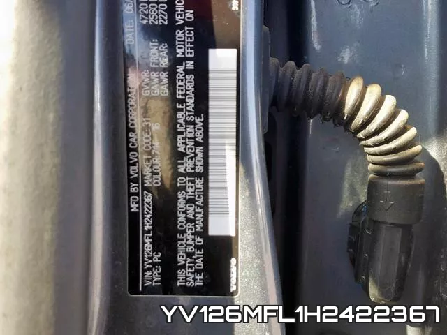YV126MFL1H2422367 фото 2